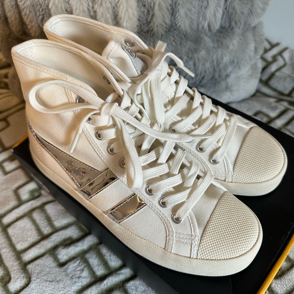 JCrew x Gola high top canvas sneaker